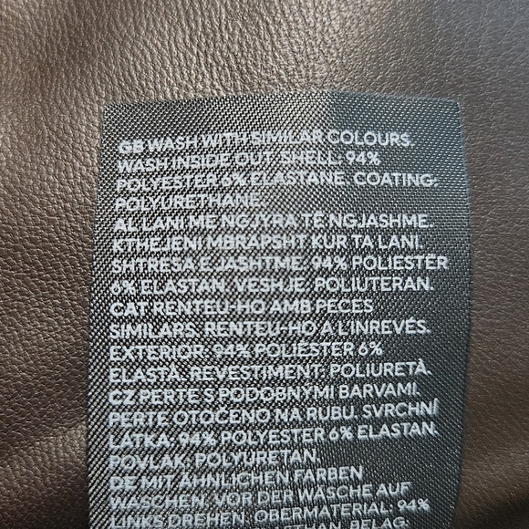H&M Chocolate Faux Leather Pants - Picture 10 of 12